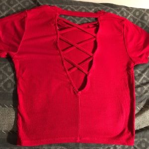 Red crop top❤️